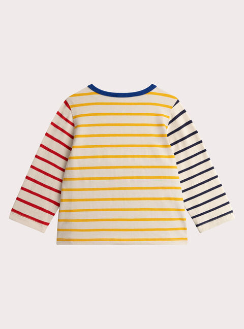 Yellow Stripe Cotton T-shirt