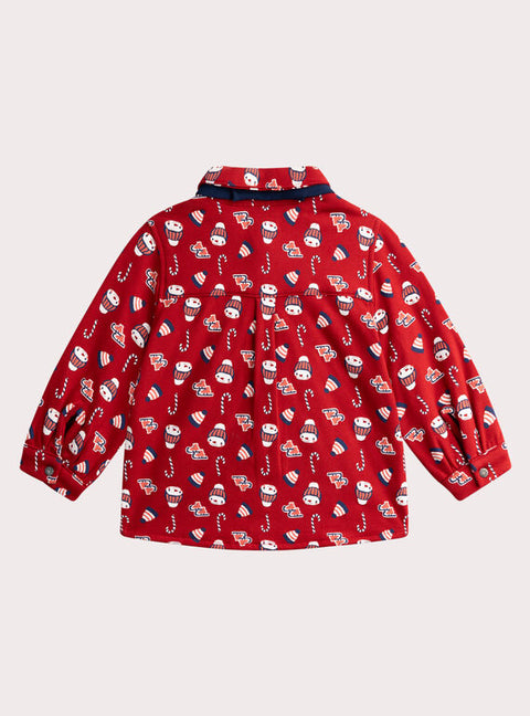 Red Christmas Cotton Shirt