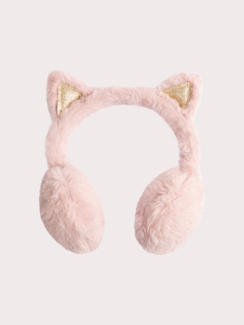 Pink Soft Boa Ear Muffs