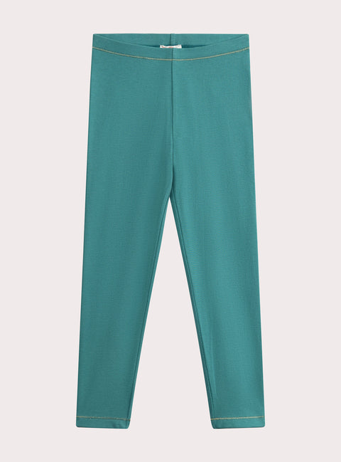 Turquoise Jersey Cotton Leggings