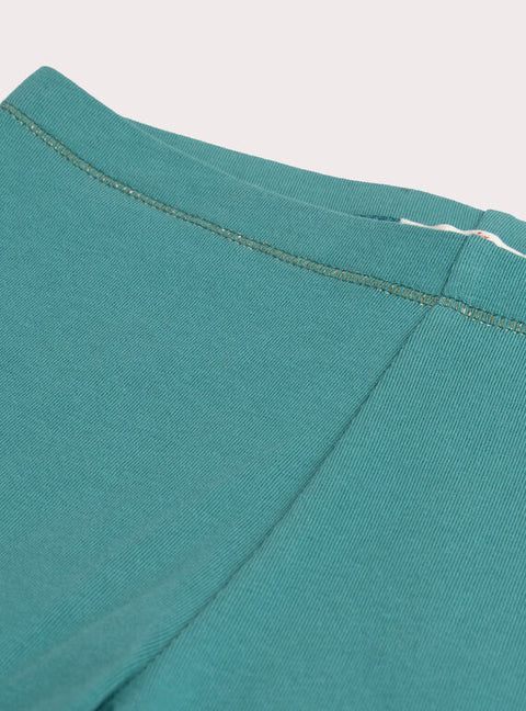 Turquoise Jersey Cotton Leggings