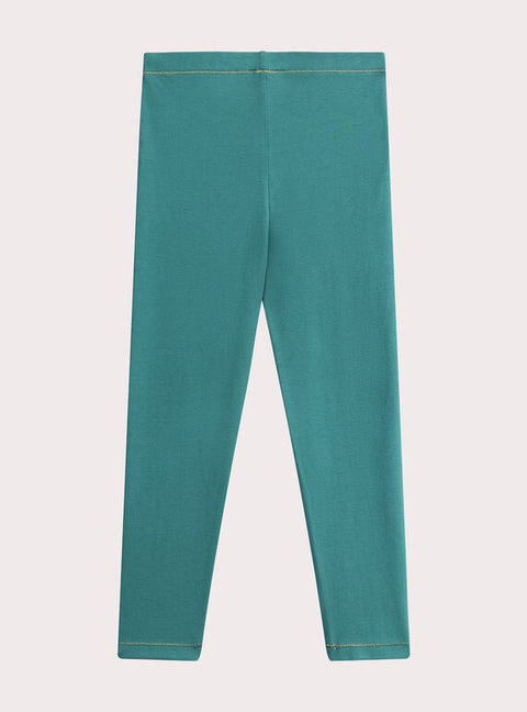 Turquoise Jersey Cotton Leggings