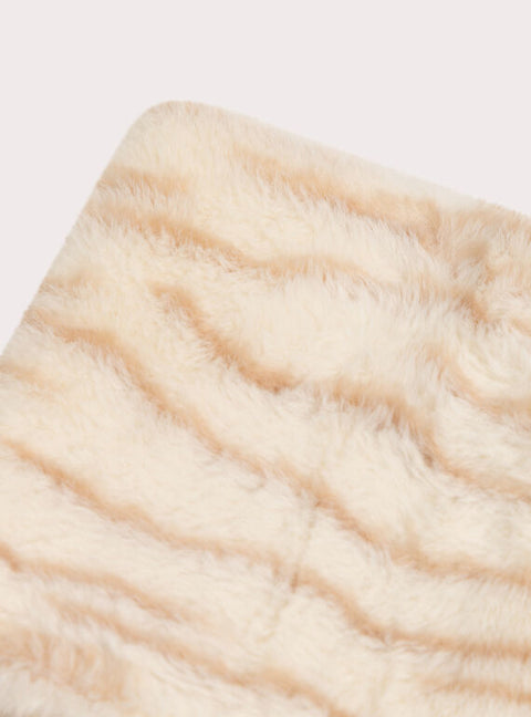 Cream Faux Fur Snood