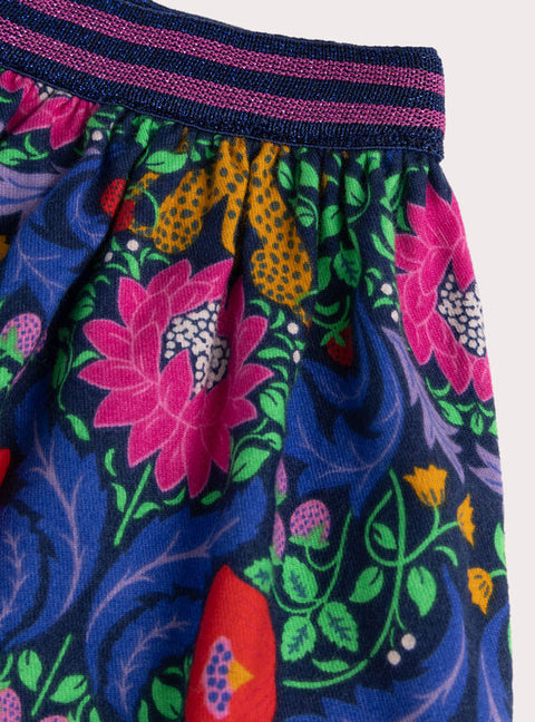 Reversible Floral Print Cotton Skirt