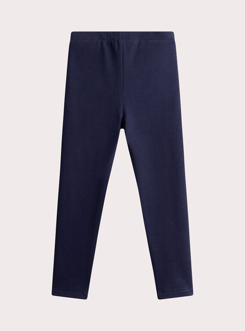 Navy Stretch Cotton Trousers