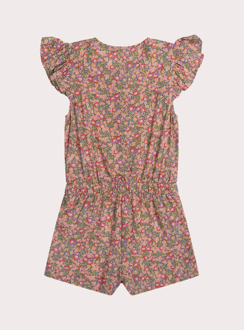 Floral Print Cotton Playsuit