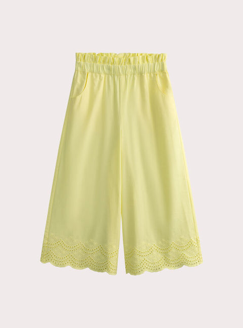 Yellow Cotton Trousers