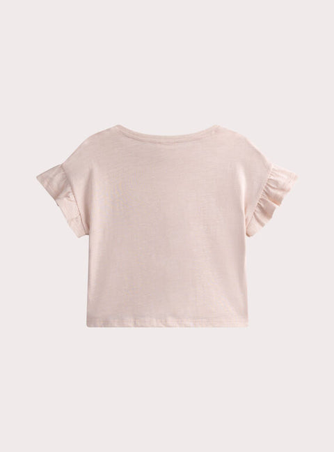 Pink Short Sleeve Cotton T-shirt