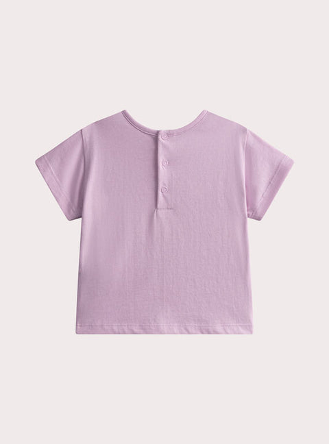 Pink Short Sleeve Cotton T-shirt