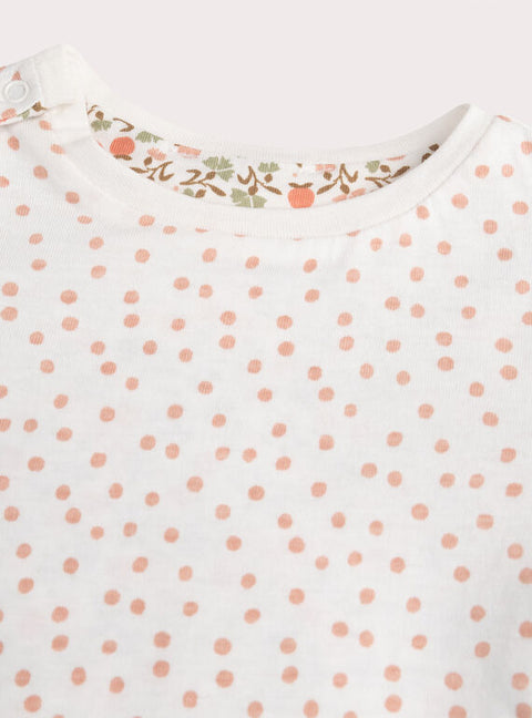 Cream Reversible Cotton T-shirt