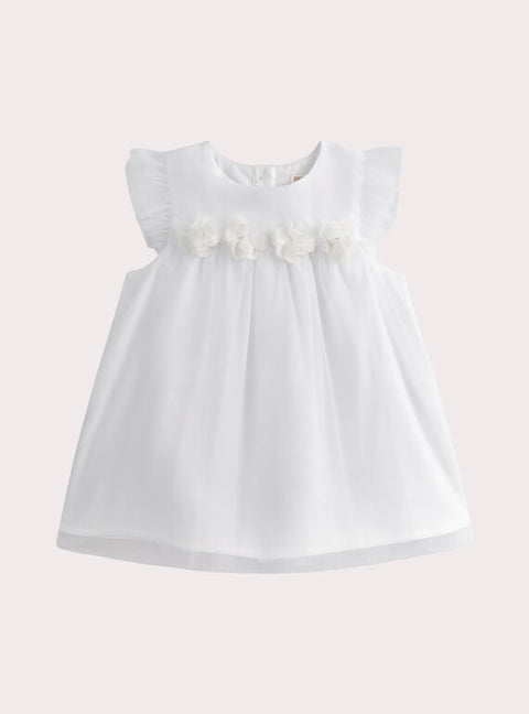 Cream Tulle Summer Dress