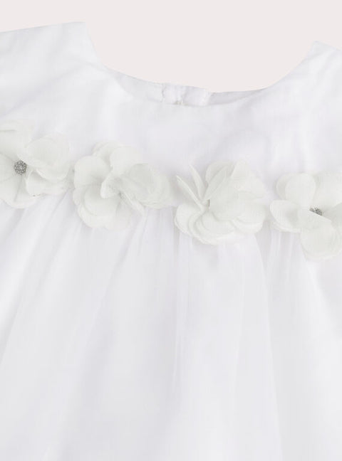 Cream Tulle Summer Dress