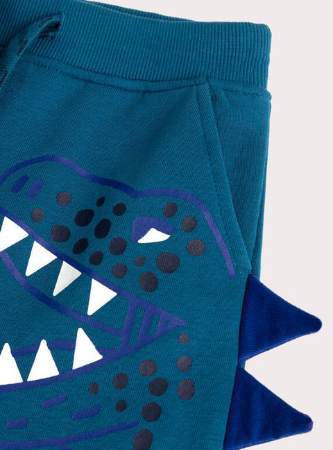 Blue Dragon Animation Cotton Fleece Joggers