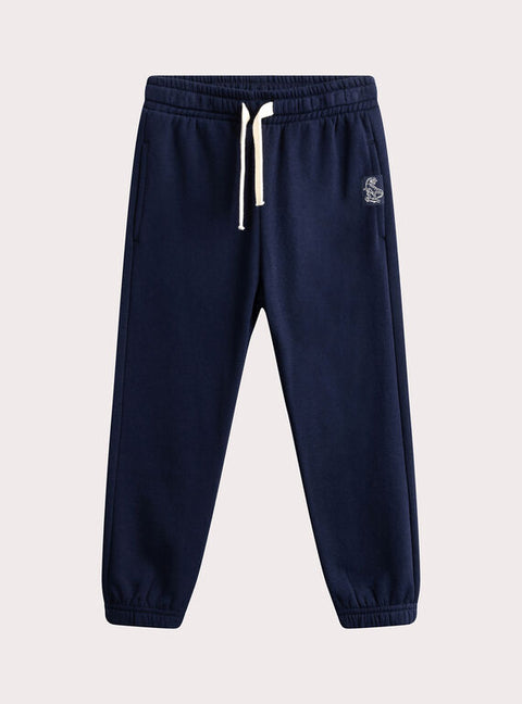 Navy Cotton Fleece Joggers