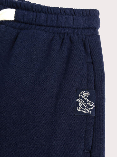 Navy Cotton Fleece Joggers