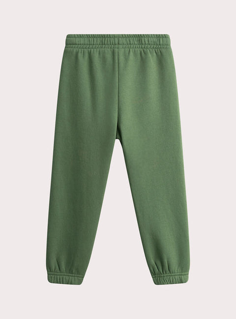 Green Cotton Fleece Joggers