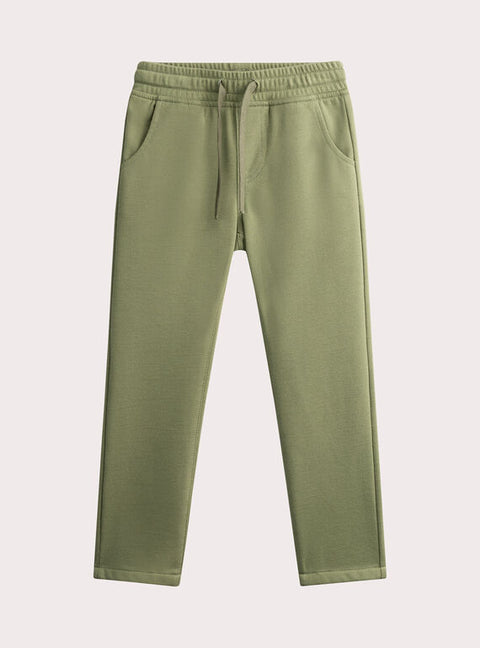 Green Cotton & Polyester Mix Trousers