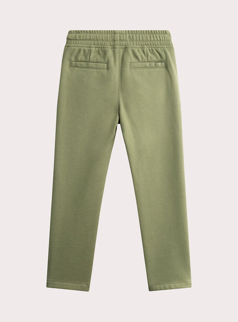 Green Cotton & Polyester Mix Trousers