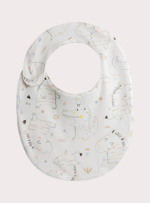 3 Pack Printed Cotton Bibs