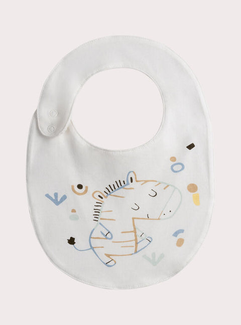 3 Pack Printed Cotton Bibs