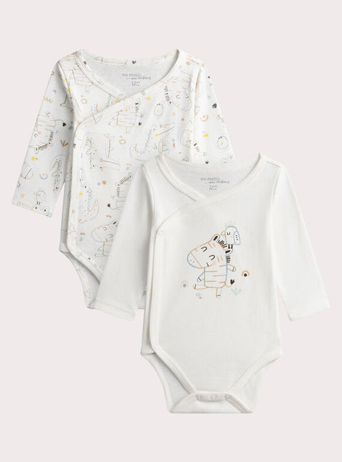 2 Pack Newborn Cotton Bodysuits