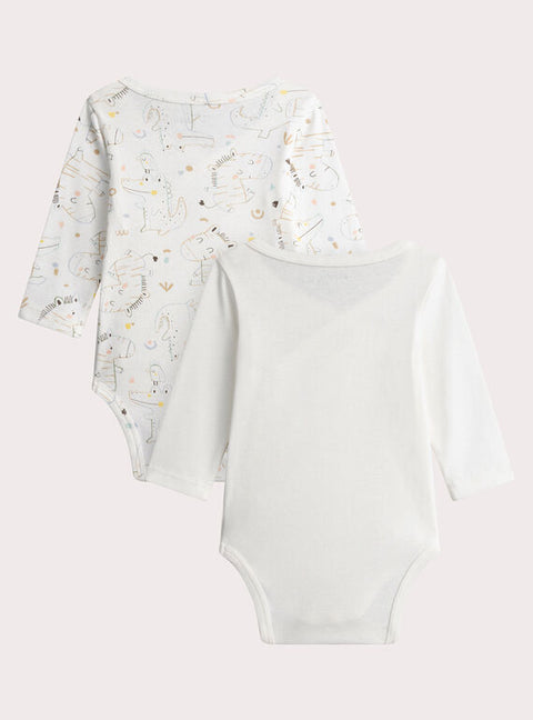 2 Pack Newborn Cotton Bodysuits