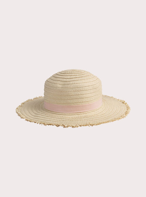 Beige Straw Sunhat