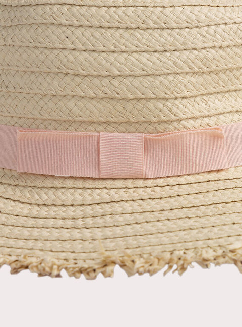 Beige Straw Sunhat