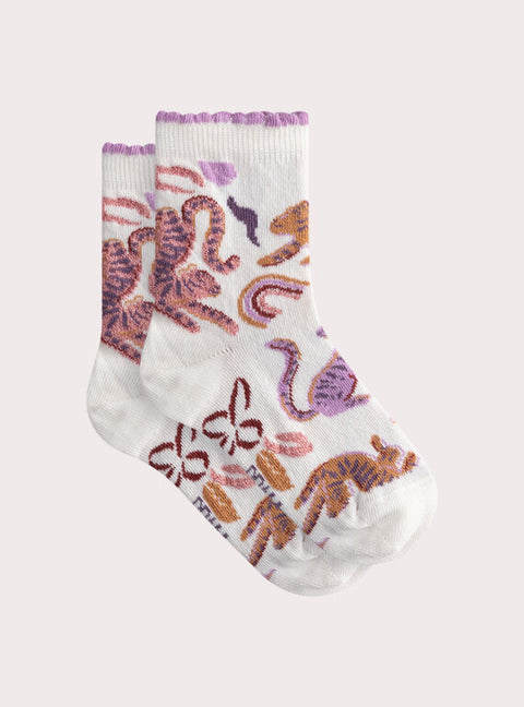 Cream Cotton Rich Socks