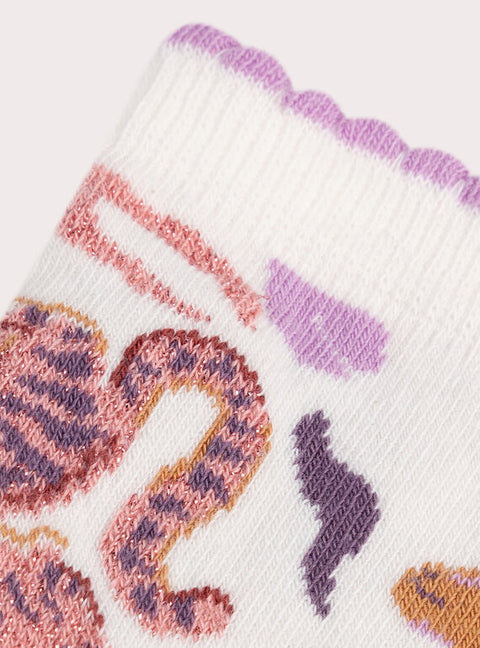 Cream Cotton Rich Socks