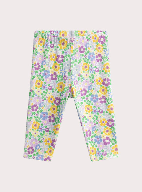 Floral Print Cotton Legging