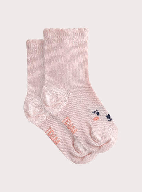 Pink Cotton Rich Socks