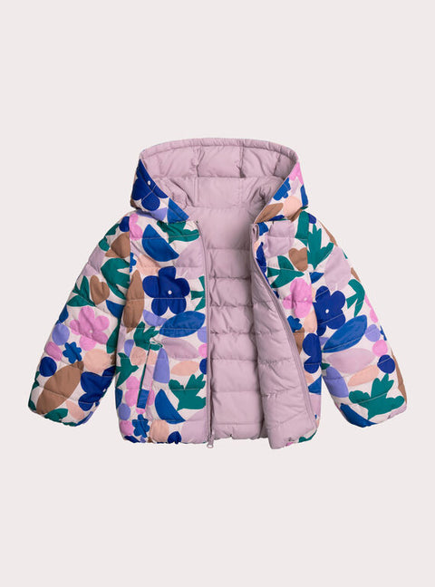 Purple Reversible Hooded Coat