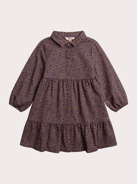 Leopard Print Cotton Twill Dress