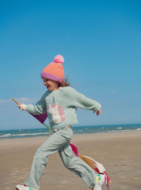 Blue Unicorn Pattern Jumper