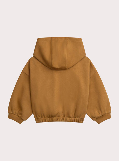 Yellow Unicorn Print Cotton Fleece Sweatshirt