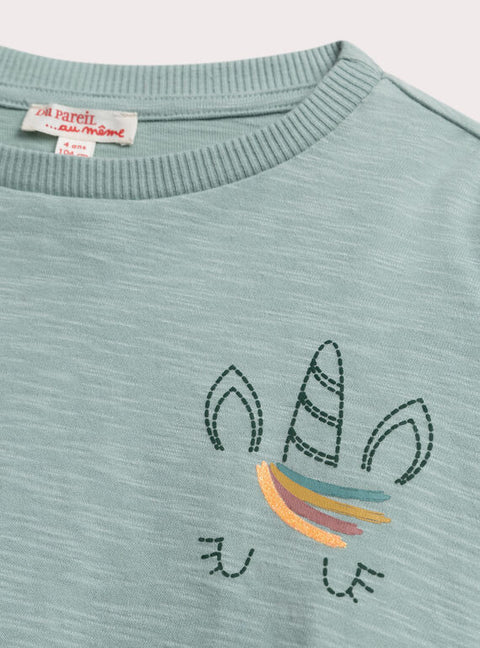 Blue Cotton Jersey T-shirt