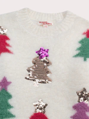 Cream Christmas Tree Jumper