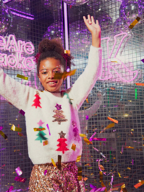 Cream Christmas Tree Jumper