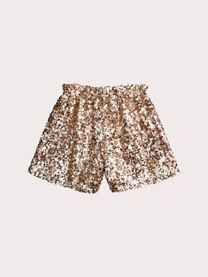 Gold Sequined Shorts