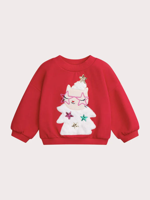 Red Christmas Tree Sweatshirt
