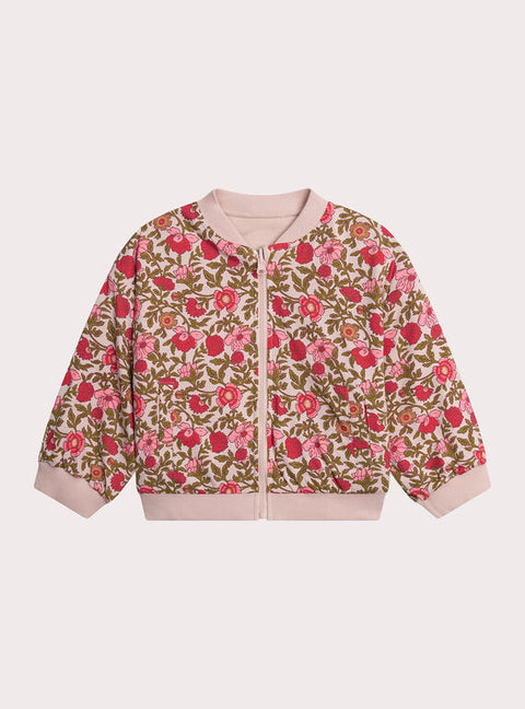 Pink Reversible Cotton Fleece Jacket