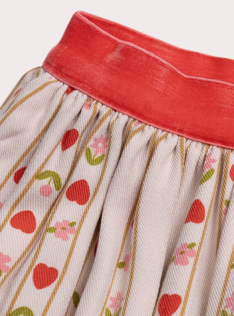 Pink Reversible Cotton Skirt