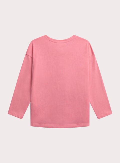 Pink Box Print Cotton T-shirt