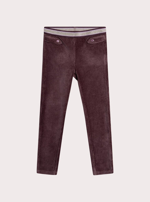 Purple Velour Leggings