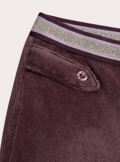 Purple Velour Leggings