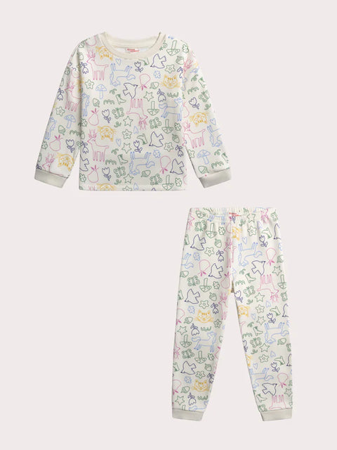 Fantasy Animation Bonded Fleece Pyjamas