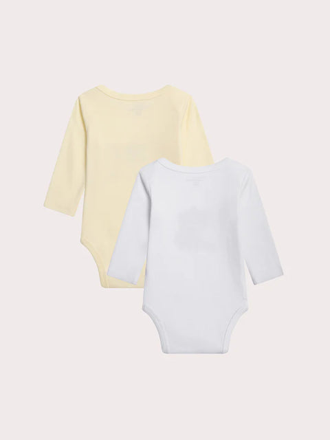 2 Pack Long Sleeve Cotton Bodysuits