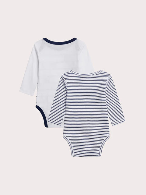 2 Pack Long Sleeve Cotton Bodysuits