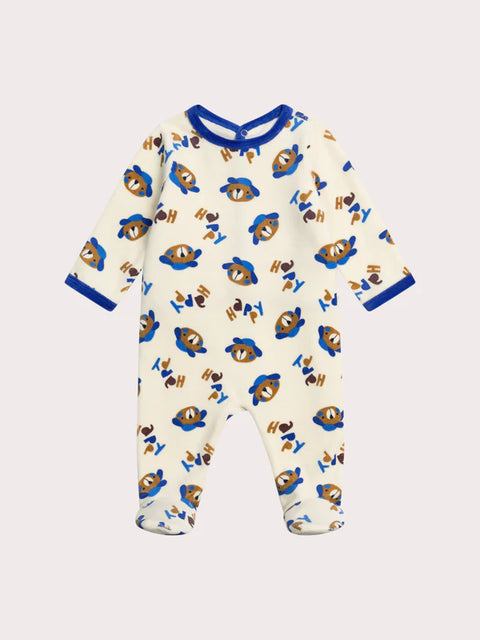 Dog Animation Velour Sleepsuit